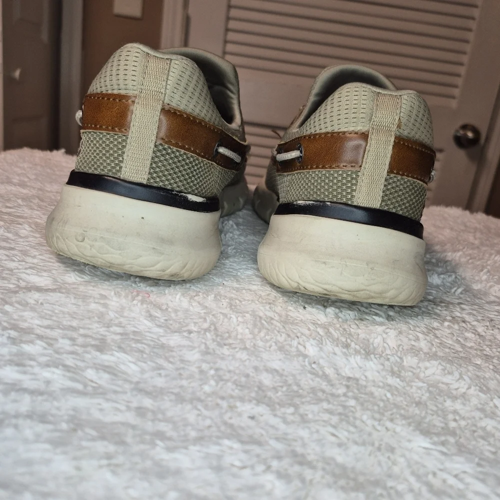 Skechers Men's Brown and Tan Boat Shoes